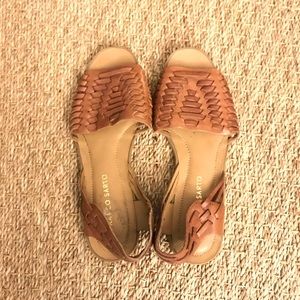 Brownish orange sandals